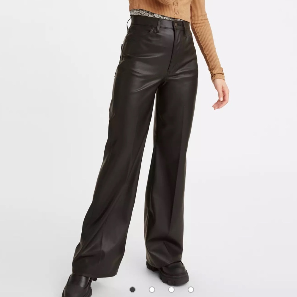 Levi’s 70’s Faux Leather Flare Pants